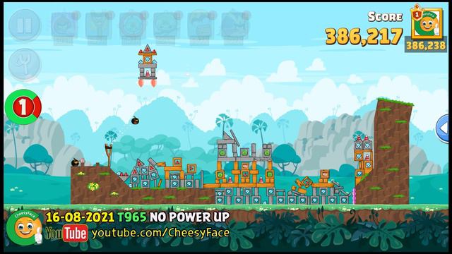 CheesyFace Level 1 No Power UP Week 965 Angry Birds Friends Tournament Walkthrough 16 08 2021 смотреть онлайн
