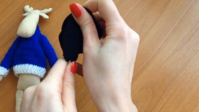 МК "Игрушка Тильда лось". Часть 3 - брюки смотреть онлайн