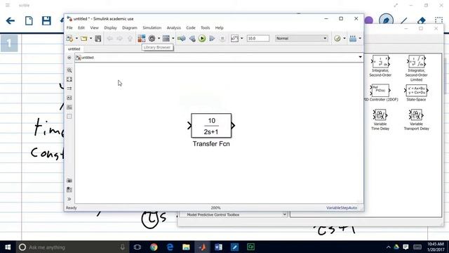 Solving a First Order Lag Equation in Simulink смотреть онлайн