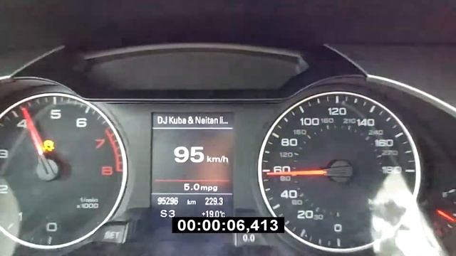 Audi A4 B8 2.0T Stock Acceleration 0-100 смотреть онлайн