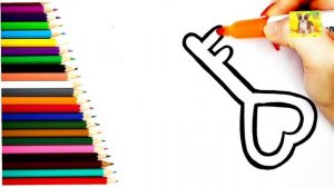 Как нарисовать КЛЮЧ.Просто рисовать КЛЮЧИК#милыерисунки #