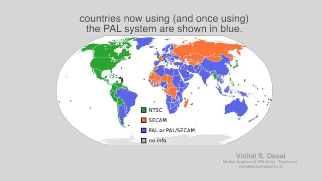 NTSC, PAL & SECAM Format
