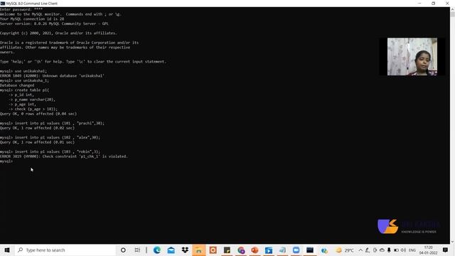 SQL Constraints (Check Constraint and Default Constraint) смотреть онлайн