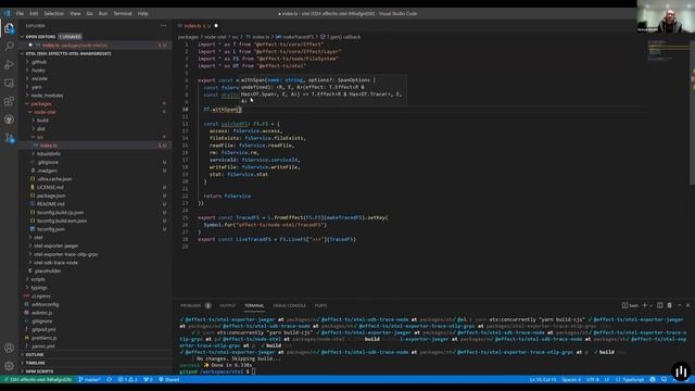 Effect Time #6: Building a wrapper around Node.js FileSystem, OpenTelemetry Integration (Part 3) смотреть онлайн