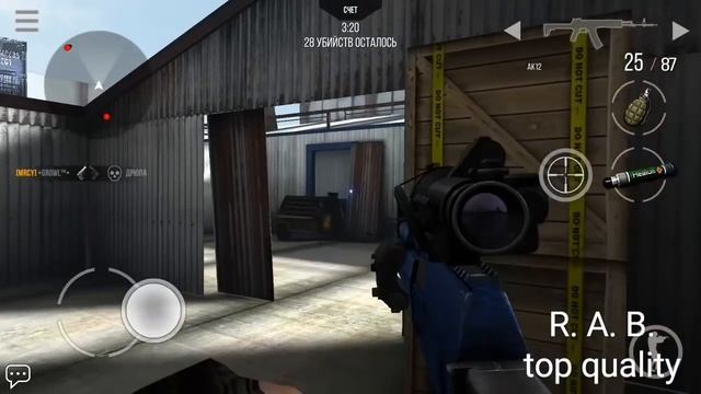 Modern Strike  Online. Ak12 . Тест прицелов.