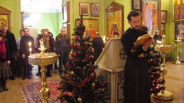 Чтение Апостола в навечерие Рождества Христова. После воскресной Литургии. 6 января 2019 г. смотреть онлайн