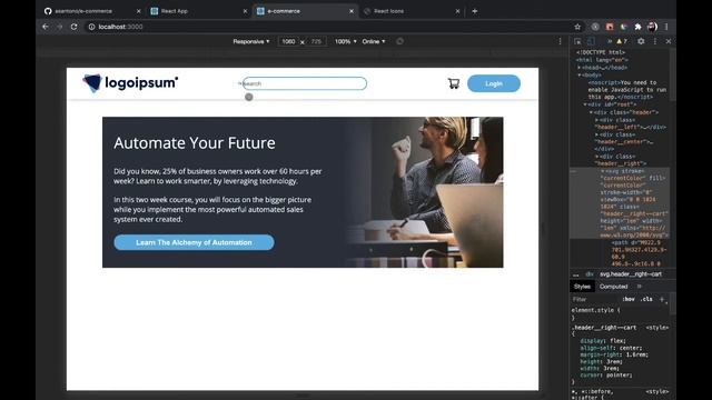 Search Bar and Submit on Keystroke - E-commerce: Lesson 4 смотреть онлайн