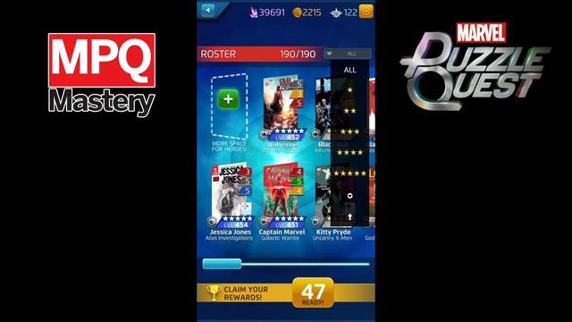 Marvel Puzzle Quest Shards! Opening 70+ Tokens after MPQ 191 Update смотреть онлайн