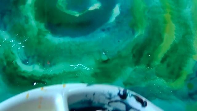 Как нарисовать срез малахита на ткани. Видео мастер-класс (120 минут/minutes). Malahite on Fabric смотреть онлайн