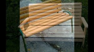 Лавочка со спинкой своими руками
