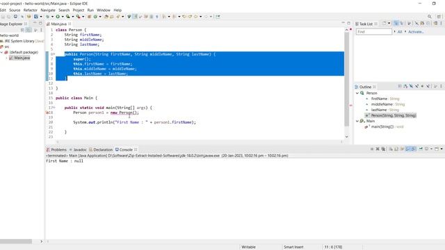 Vide 4: Java Constructor | For Beginners | Hindi-English смотреть онлайн