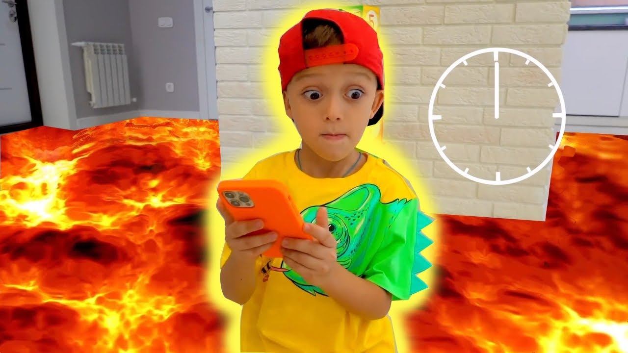 Слишком много лавы в доме | Марк и весёлые истории для детей смотреть онлайн