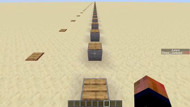 Most Consecutive 2 Block Jumps in Minecraft - (no longer world record) смотреть онлайн