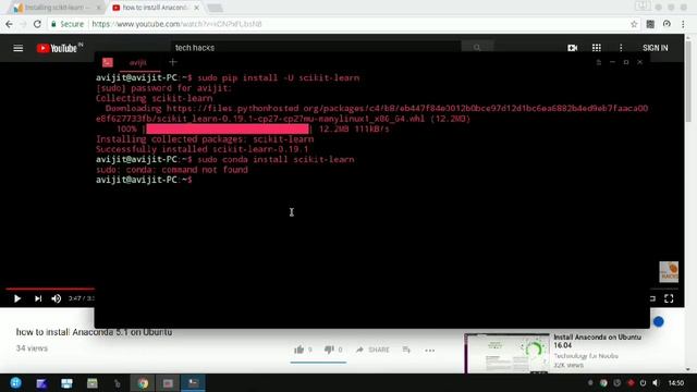 How to install scikit learn on Ubuntu 18.04 • Step By Step • Machine Learning Installation смотреть онлайн