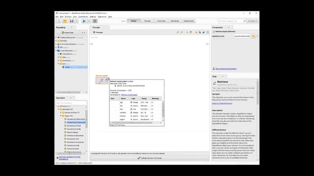 RapidMiner Basic Tutorial 1 - Load data and Change Attribute Type смотреть онлайн
