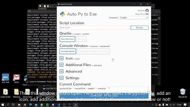 Convert Python file to EXE, QUICK, EASY, SECURE смотреть онлайн