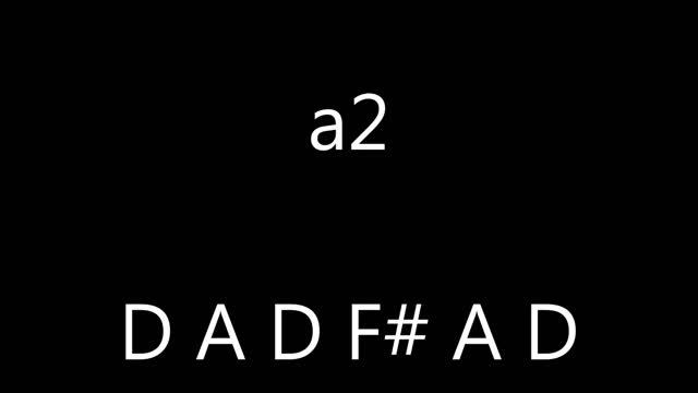 Guitar Tuner - open D tuning (D A D F# A D) смотреть онлайн