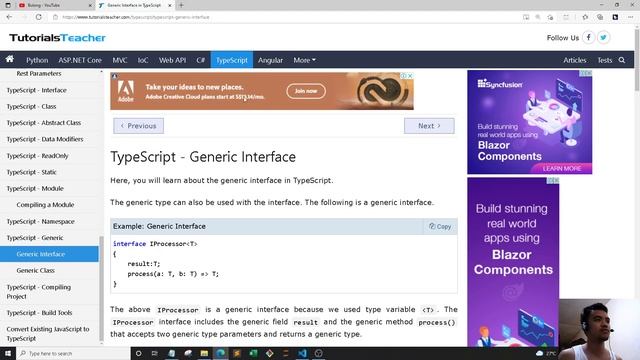 TypeScript | 14. Generics смотреть онлайн