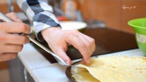 Блинчики с банановой начинкой (Рецепт за 1$)