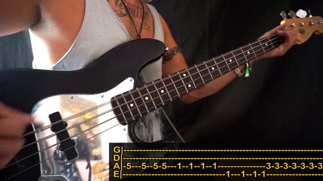 The Offspring - Self Esteem / Bass Cover / Playalong With TAB