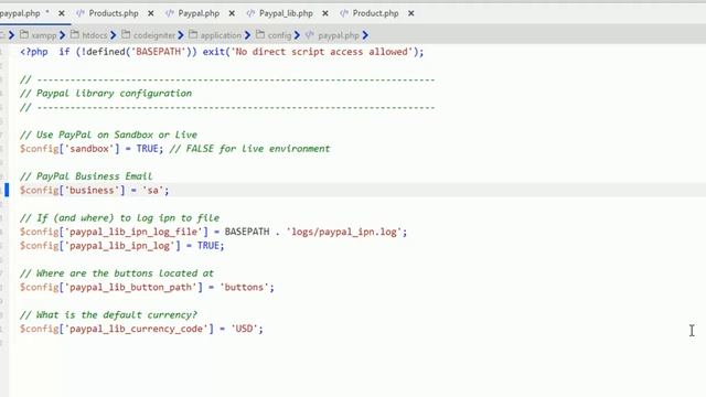 PayPal Payment Gateway Integration in CodeIgniter смотреть онлайн