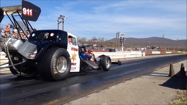 Bill Naves 2nd Run 4-20-14 Eastside Dragway Slo-Mo Included