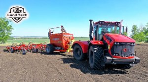 Трактор Кировец К-739М и новый посевной комплекс Agrator КЗС-8500 от Агромастер