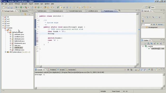 Java - Switch Statements смотреть онлайн