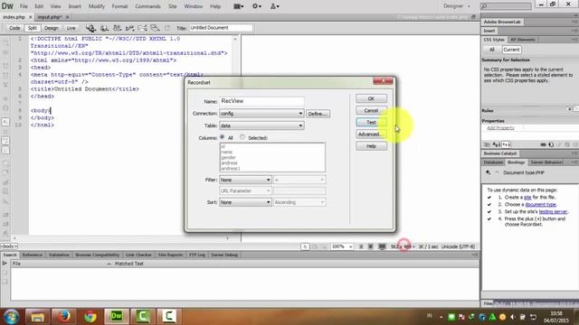 How To Input Data and Read With PHP MYSQL And Dreamweaver смотреть онлайн