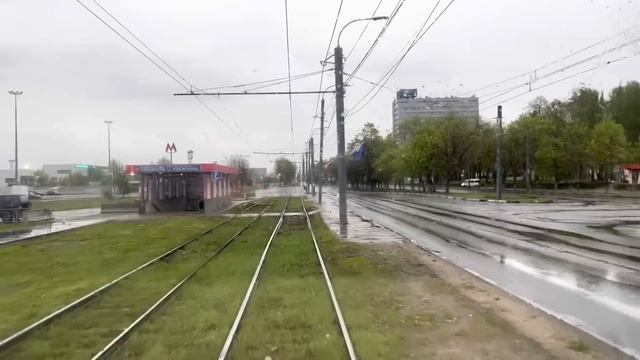 Работа водителем трамвая-глазами водителя. Нижний Новгород, 417 маршрут. смотреть онлайн