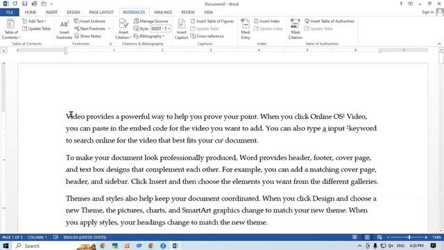 About Reference tab ibn MS Word | GIT Education смотреть онлайн