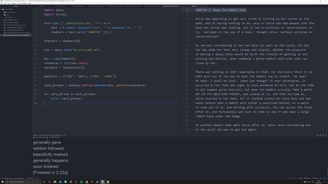 Extracting Verbs and Verb Phrases (SpaCy and Python Tutorial for DH 07) смотреть онлайн