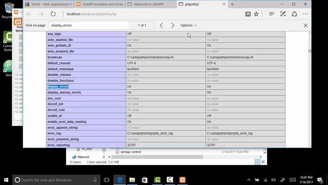 Installing XAMPP on Windows for PHP/MySql смотреть онлайн