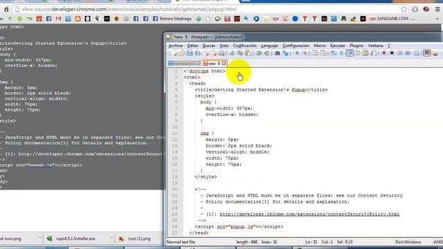 Como crear una extensión en google Chrome смотреть онлайн