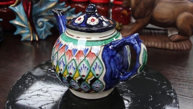 Чайник заварочный "Риштанская керамика", 1 литр. смотреть онлайн