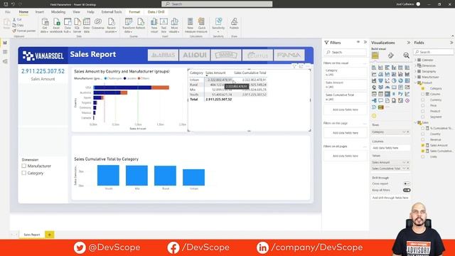 Dynamic dimensions in Power BI with field parameters (dynamic Pareto chart) смотреть онлайн