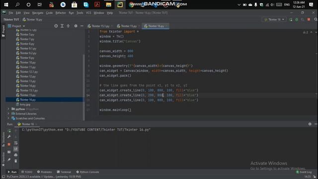Canvas Widget in Tkinter(GUI) with Python #17? смотреть онлайн
