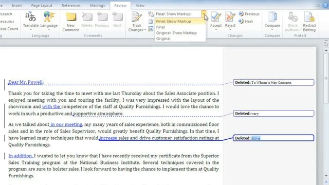 Word 2010: Reviewing смотреть онлайн