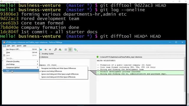 Viewing and Comparing changes - between Git Commits (Lab) смотреть онлайн
