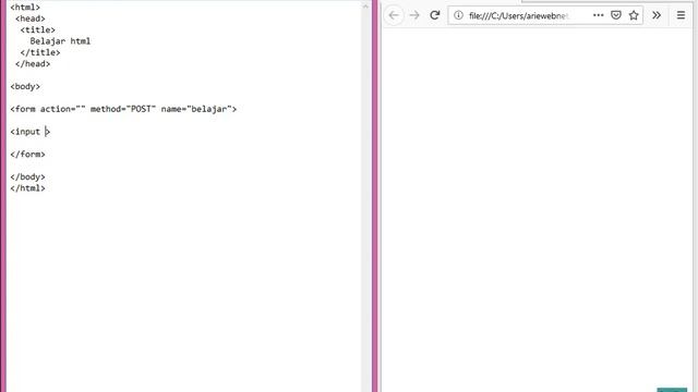 BELAJAR HTML - FORM INPUT & TEXTAREA - TUTORIAL DASAR - Bag #11 смотреть онлайн