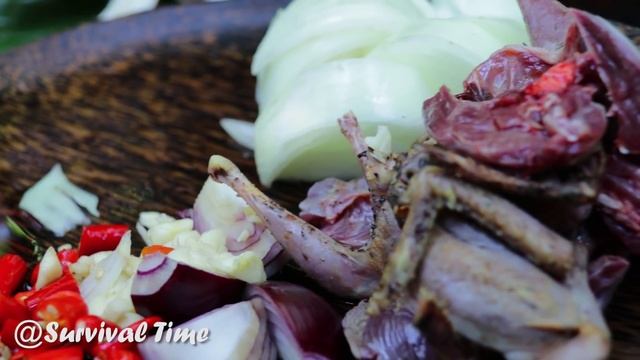 Primitive Technology Hunting And Cooking Wild Birds Recipe In The Forest