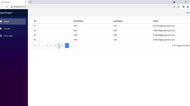 ASP.NET Core Blazor | DataGrid Paging смотреть онлайн