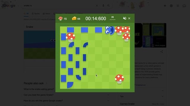 Beating the Google Snake Game !! Cheese Mode Time Trial !! Small Map/5x Apples/Snake Speed смотреть онлайн