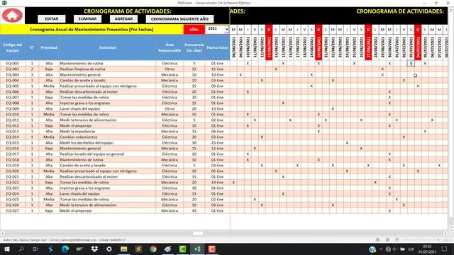 Plan de Mantenimiento Preventivo en Excel 2/4 смотреть онлайн