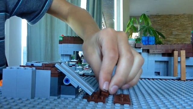 Building a big Lego Minecraft mountain смотреть онлайн