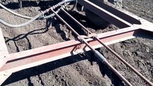 МТЗ-1221 и самодельная сцепка на 20 борон.