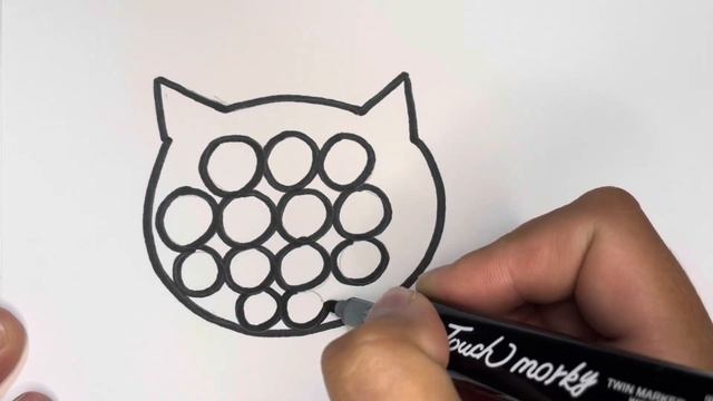 Как нарисовать и раскрасить котика попит Симпл димпл смотреть онлайн