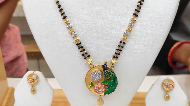 1-2 Gram Gold Forming Mangalsutra Designs смотреть онлайн