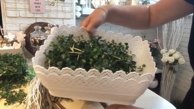 DIY-Декор из искусственной зелени?☘️?.home decor made of artificial grass смотреть онлайн