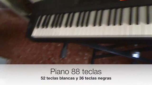 Piano Explicación 88 teclas смотреть онлайн
